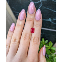 3.00 Ct. Pinkish Red Ruby from Burma (Myanmar) Life Style