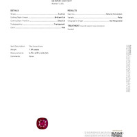 1.59 Ct. Ruby from Mozambique Scan Report