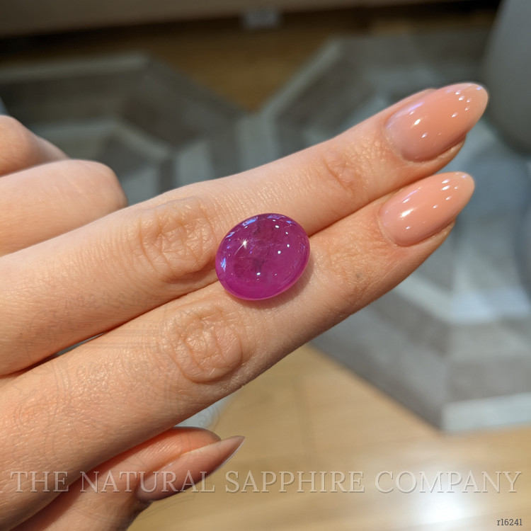 20.94 Ct. Pinkish Red Cabochon Ruby from Burma (Myanmar)