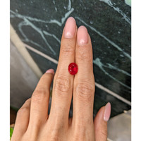3.30 Ct. Pinkish Red Ruby from Burma (Myanmar) Life Style