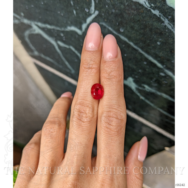 3.30 Ct. Pinkish Red Ruby from Burma (Myanmar)