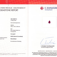 2.02 Ct. Ruby from Mozambique Scan Report