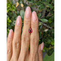 2.02 Ct. Pinkish Red Ruby from Burma (Myanmar) Life Style