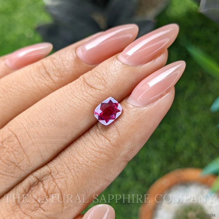 1.50 Ct. Purplish Red Ruby from Ceylon (Sri Lanka)