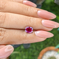 1.50 Ct. Purplish Red Ruby from Ceylon (Sri Lanka) Life Style