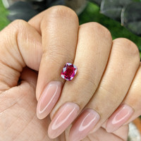 1.50 Ct. Purplish Red Ruby from Ceylon (Sri Lanka) Life Style