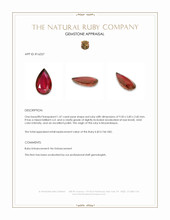 1.47 Ct. Ruby from Mozambique Appraisal