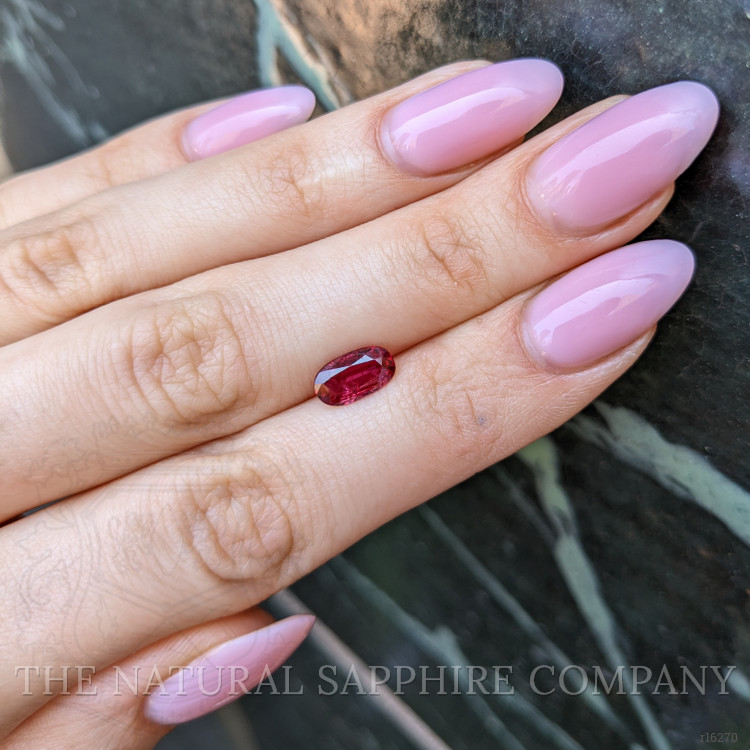 1.38 Ct. Purplish Red Ruby from Burma (Myanmar)
