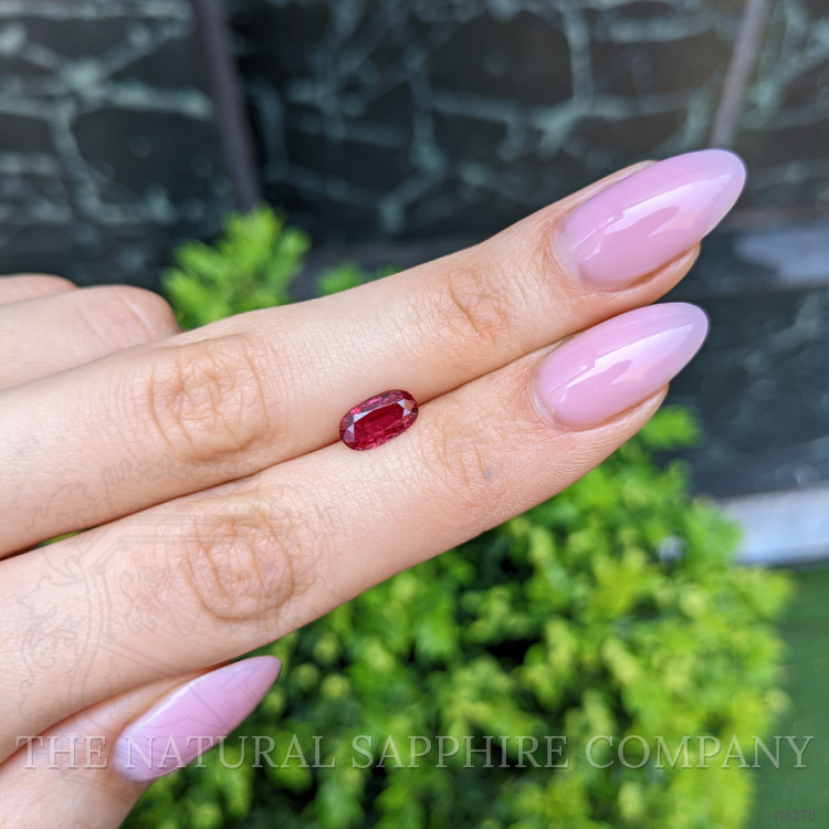 1.38 Ct. Purplish Red Ruby from Burma (Myanmar)