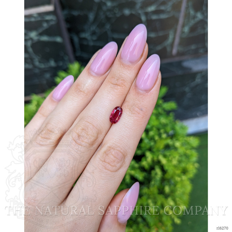 1.38 Ct. Purplish Red Ruby from Burma (Myanmar)