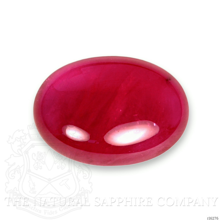 4.63 Ct. Pinkish Red Cabochon Ruby from Burma (Myanmar)