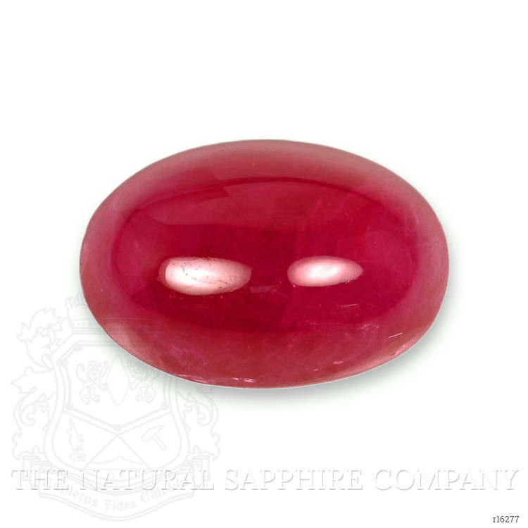 7.21 Ct. Pinkish Red Cabochon Ruby from Burma (Myanmar)