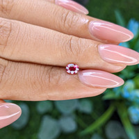 0.46 Ct. Pinkish Red Ruby from Madagascar Life Style