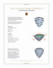 2.03 Ct. Ruby from Mozambique 3 D Scan Report