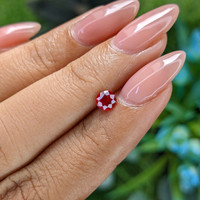 0.48 Ct. Pinkish Red Ruby from Tanzania Life Style
