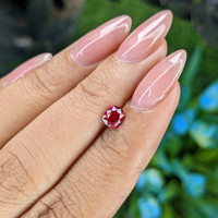 0.53 Ct. Pinkish Red Ruby from Tanzania Life Style