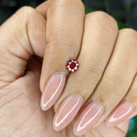 0.53 Ct. Pinkish Red Ruby from Tanzania Life Style