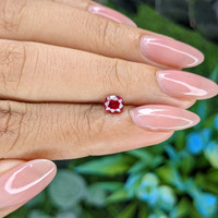 0.53 Ct. Pinkish Red Ruby from Tanzania Life Style