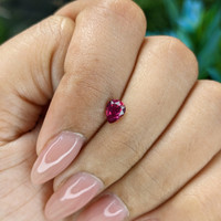 0.54 Ct. Pinkish Red Ruby from Tanzania Life Style