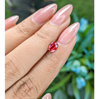 0.73 Ct. Pinkish Red Ruby from Tanzania Life Style