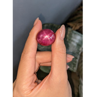 61.54 Ct. Purplish Red Star Ruby from Madagascar Life Style