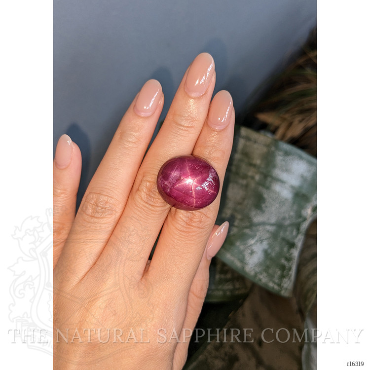 61.54 Ct. Purplish Red Star Ruby from Madagascar
