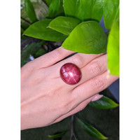 61.54 Ct. Purplish Red Star Ruby from Madagascar Life Style
