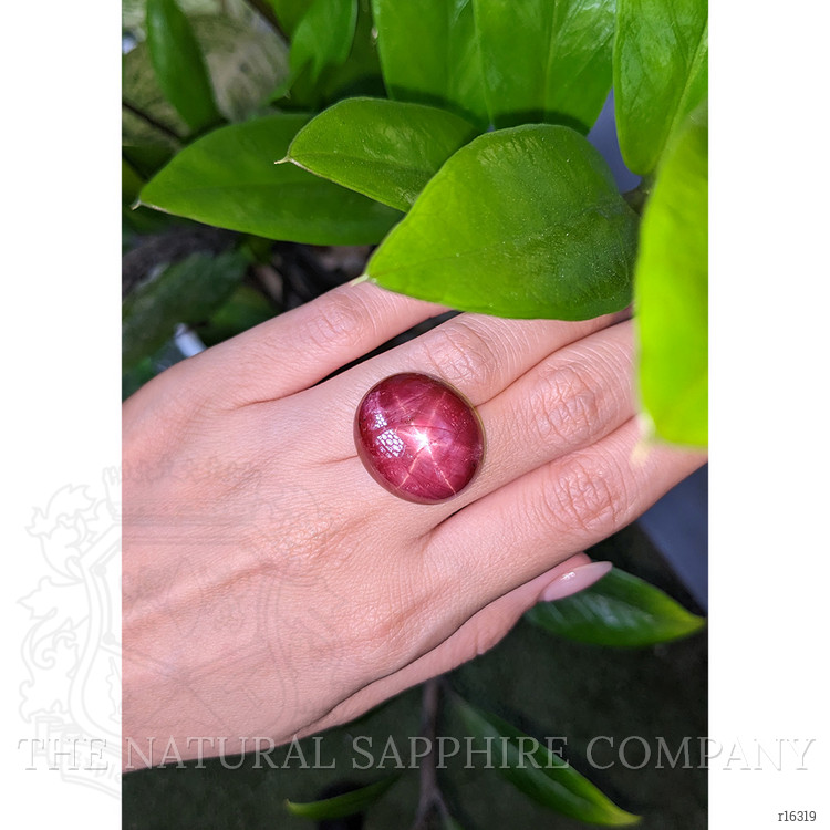 61.54 Ct. Purplish Red Star Ruby from Madagascar