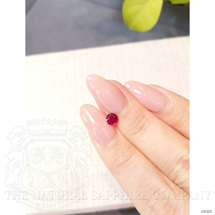 0.63 Ct. Purplish Red Ruby from Burma (Myanmar)