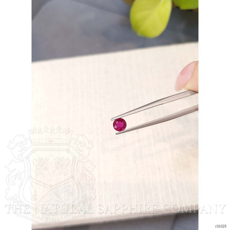 0.63 Ct. Purplish Red Ruby from Burma (Myanmar)