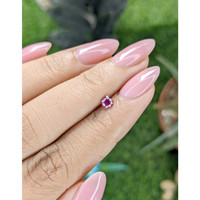 0.32 Ct. Purplish Red Ruby from Tanzania Life Style