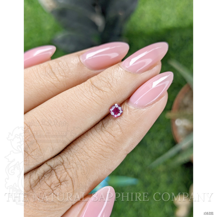 0.32 Ct. Purplish Red Ruby from Tanzania