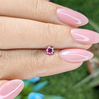 0.32 Ct. Purplish Red Ruby from Tanzania Life Style