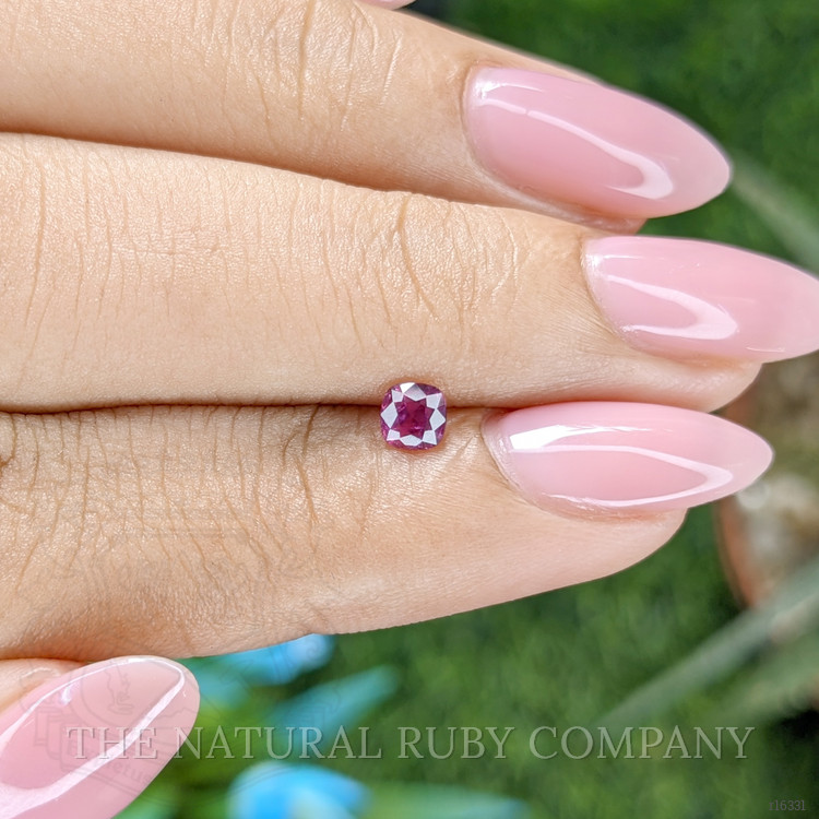 0.32 Ct. Purplish Red Ruby from Tanzania