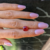 3.05 Ct. Pinkish Red Ruby from Burma (Myanmar) Life Style