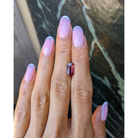 2.01 Ct. Pinkish Red Ruby from Mozambique Life Style