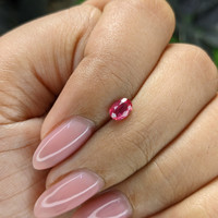 0.46 Ct. Pinkish Red Ruby from Tanzania Life Style