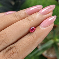 0.46 Ct. Pinkish Red Ruby from Tanzania Life Style