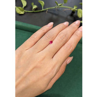 0.33 Ct. Pinkish Red Ruby from Burma (Myanmar) Life Style