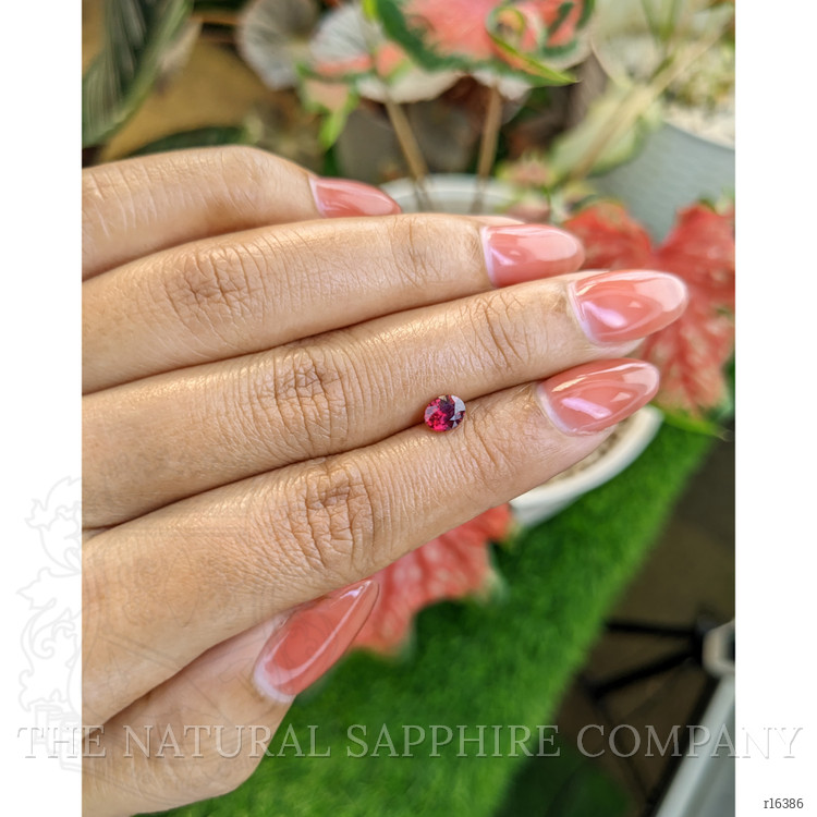 0.68 Ct. Purplish Red Ruby from Ceylon (Sri Lanka)