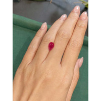 2.08 Ct. Pinkish Red Ruby from Mozambique Life Style