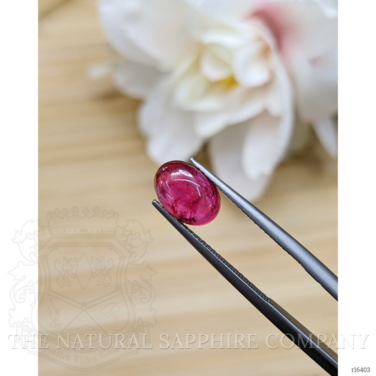 2.61 Ct. Pinkish Red Cabochon Ruby from Tanzania