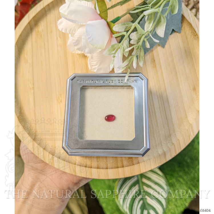 1.26 Ct. Pinkish Red Cabochon Ruby from Tanzania