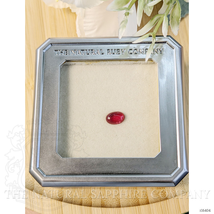 1.26 Ct. Pinkish Red Cabochon Ruby from Tanzania