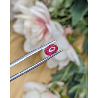 1.26 Ct. Pinkish Red Cabochon Ruby from Tanzania Life Style