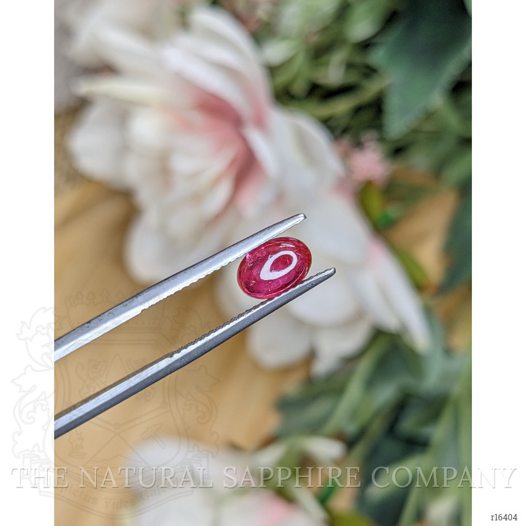 1.26 Ct. Pinkish Red Cabochon Ruby from Tanzania