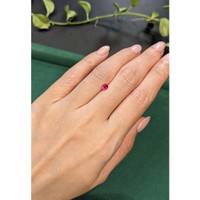 0.41 Ct. Pinkish Red Ruby from Burma (Myanmar) Life Style