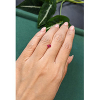 0.55 Ct. Pinkish Red Ruby from Mozambique Life Style