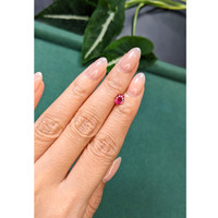 0.87 Ct. Pinkish Red Ruby from Mozambique Life Style