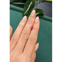 0.65 Ct. Pinkish Red Ruby from Mozambique Life Style